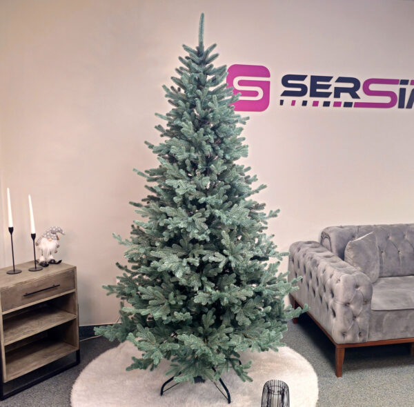 Műkarácsonyfa Christmas Deluxe by Sersimo, Vienna Select ezüst, teljesen 3D, 230 cm - Image 7