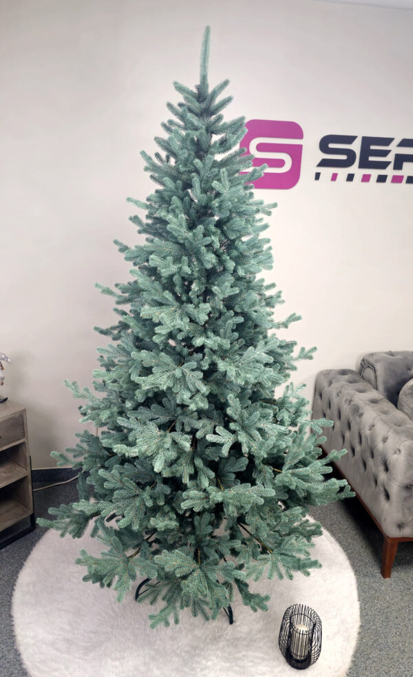 Műkarácsonyfa Christmas Deluxe by Sersimo, Vienna Select ezüst, teljesen 3D, 230 cm - Image 3