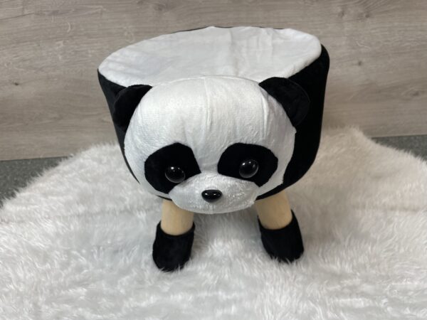 Taburet pentru copii, rotund 28x30cm, lavabil, model panda - Image 12