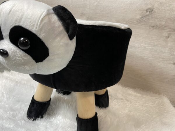 Taburet pentru copii, rotund 28x30cm, lavabil, model panda - Image 13