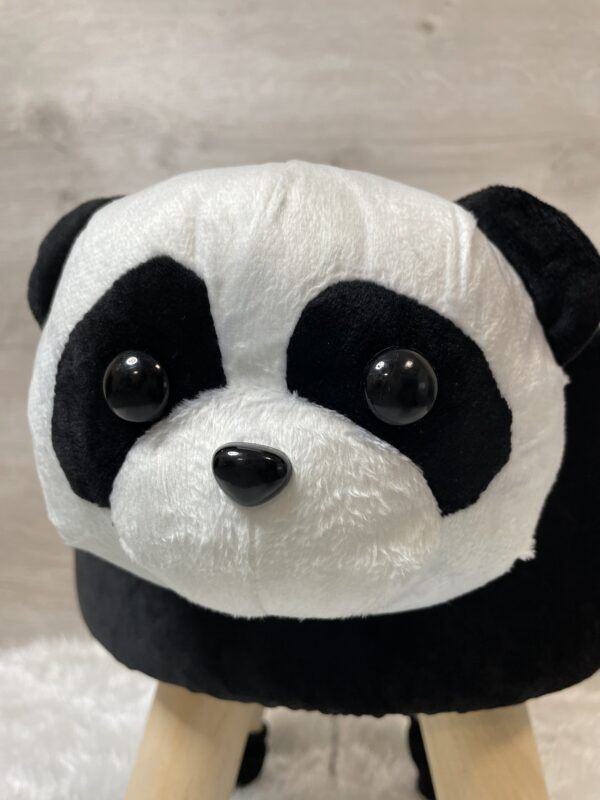 Taburet pentru copii, rotund 28x30cm, lavabil, model panda - Image 15