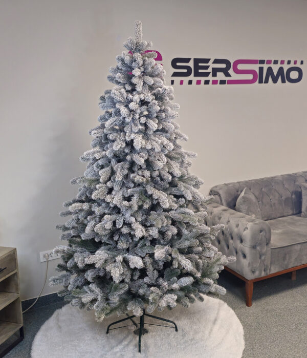 Műkarácsonyfa Christmas Deluxe by Sersimo, Kovalivka Select havas, teljesen 3D, 230 cm - Image 13