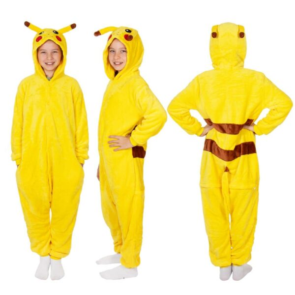 Jumpsuit típusú pizsama gyerekeknek, Pikachu , 120-130 cm méretben - Image 2