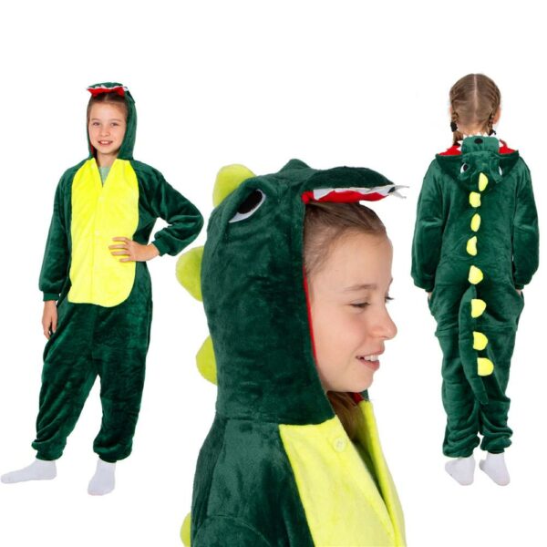 Jumpsuit típusú gyerekpizsama, Dragon, 130-140cm méretben - Image 2