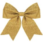 Funda decorativa pentru bradul de Craciun, 20x22cm, auriu