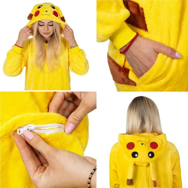 Onesie pizsama felnőtteknek, Pikachu , S-es méret - Image 12