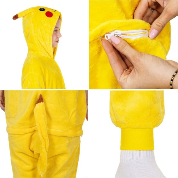 Jumpsuit típusú pizsama gyerekeknek, Pikachu , 120-130 cm méretben - Image 14