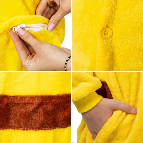 Jumpsuit típusú pizsama gyerekeknek, Pikachu , 120-130 cm méretben - Image 15