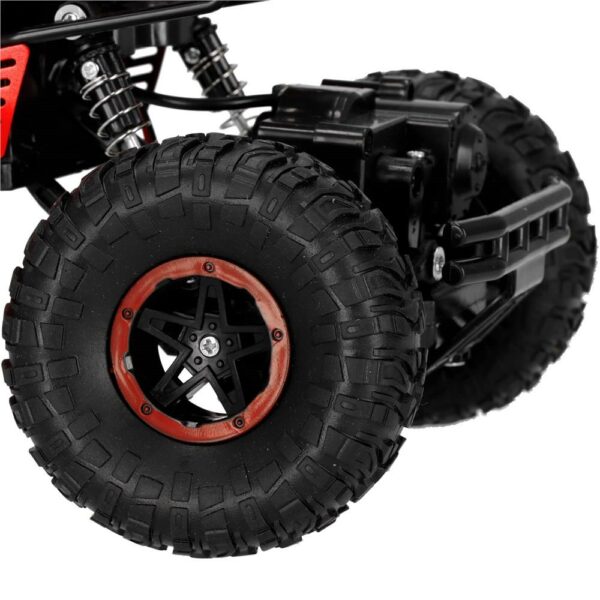 Monster Truck Off-Road, 4x4, távirányító, 26x14x17cm, piros és fekete - Image 15
