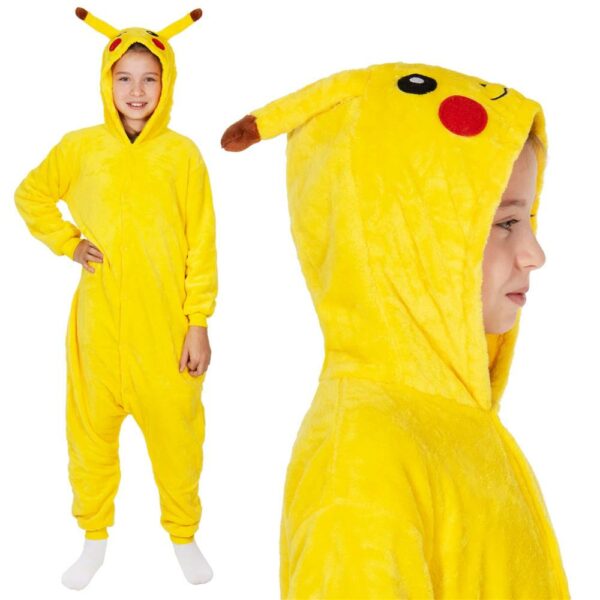 Jumpsuit típusú pizsama gyerekeknek, Pikachu , 120-130 cm méretben - Image 16
