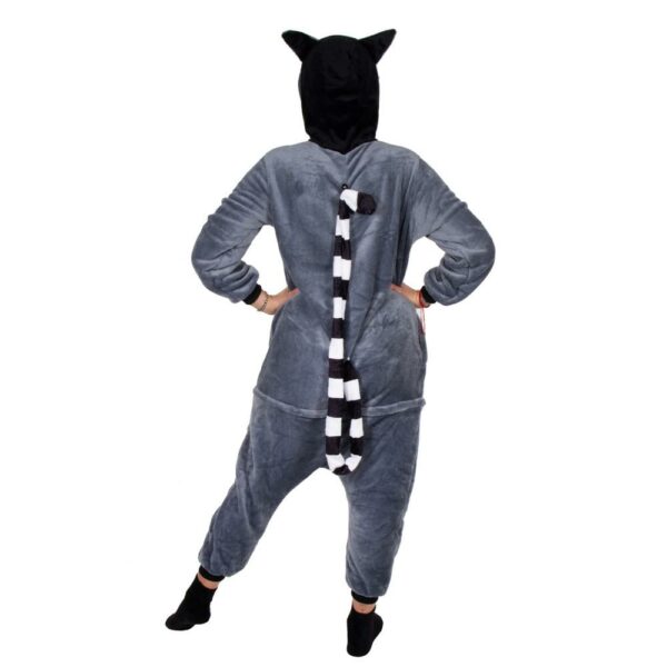 Onesie pizsama felnőtteknek, Gyűrűsfarkú maki, L-es méret - Image 17