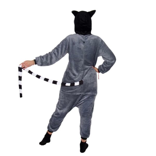 Onesie pizsama felnőtteknek, Gyűrűsfarkú maki, L-es méret - Image 18
