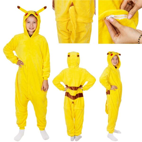 Jumpsuit típusú pizsama gyerekeknek, Pikachu , 120-130 cm méretben - Image 18