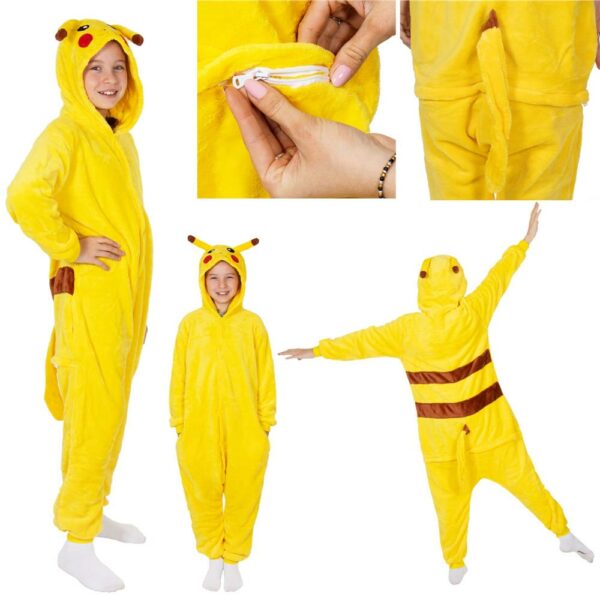 Jumpsuit típusú pizsama gyerekeknek, Pikachu , 120-130 cm méretben - Image 19