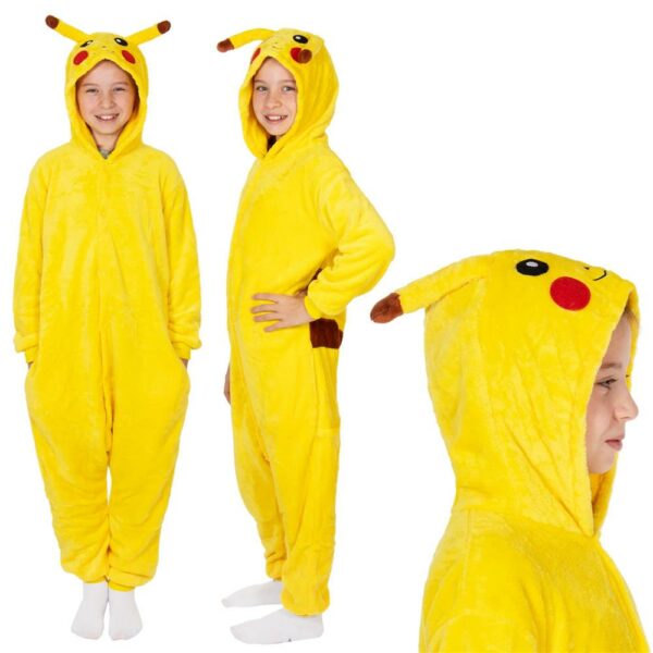 Jumpsuit típusú pizsama gyerekeknek, Pikachu , 120-130 cm méretben - Image 20