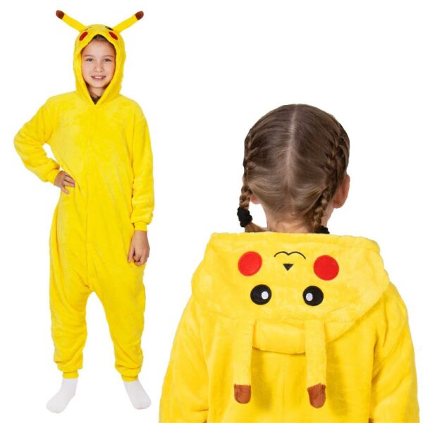Jumpsuit típusú pizsama gyerekeknek, Pikachu , 120-130 cm méretben - Image 21