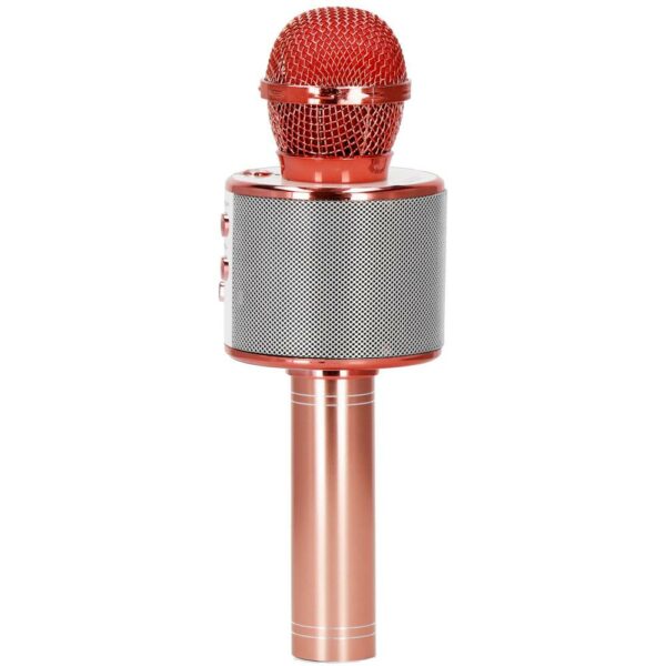 Gyermek karaoke mikrofon, vezeték nélküli, akkumulátorral, iOS és Android kompatibilis, hangváltó funkcióval, rózsaszín - Image 25