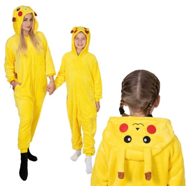 Jumpsuit típusú pizsama gyerekeknek, Pikachu , 120-130 cm méretben - Image 25