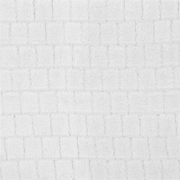 Bolyhos takaró 2 személyes, kétoldalt texturált, 170x210cm, világosszürke - Image 5