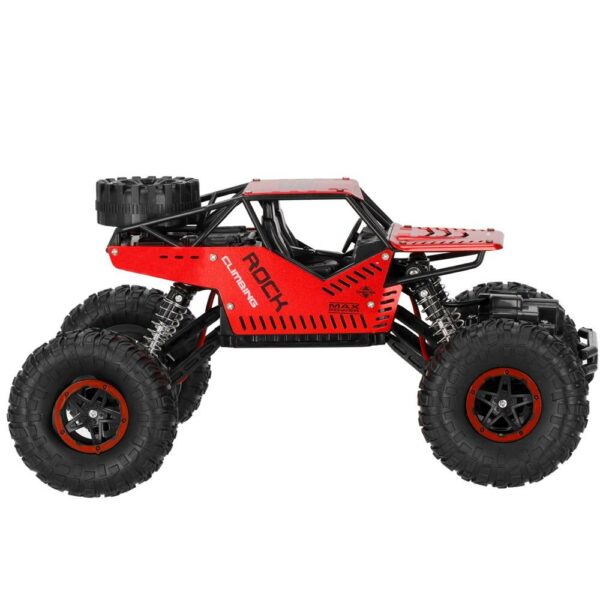 Monster Truck Off-Road, 4x4, távirányító, 26x14x17cm, piros és fekete - Image 6