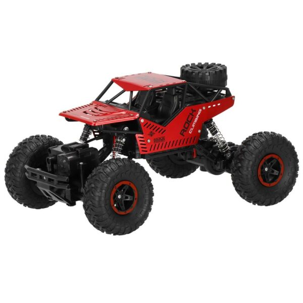 Monster Truck Off-Road, 4x4, távirányító, 26x14x17cm, piros és fekete - Image 7