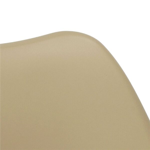 Set 4 scaune dining Verdhe pentru bucatarie cu perna tapitata cu piele ecologica, 44x82cm, maro - Image 9