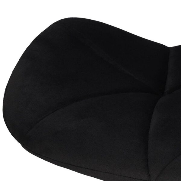 Set 4 scaune dining Torino pentru bucatarie tapitat cu catifea, 40x72cm, negru - Image 13