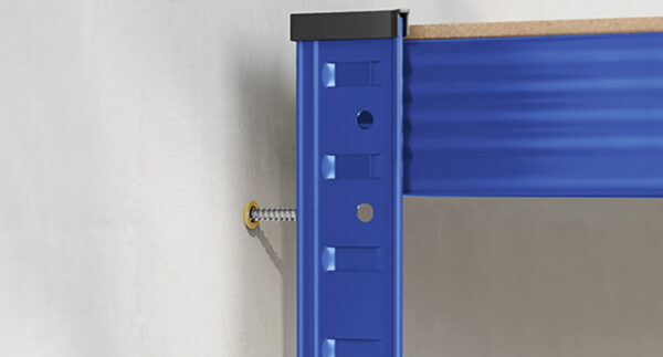 SONGMICS Fém tárolópolc, MDF polcokkal, 5 polc, max. 875 kg, 180x90x40cm, kék - Image 12