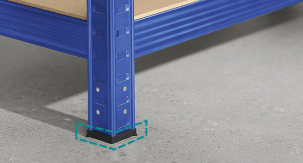 SONGMICS Fém tárolópolc, MDF polcokkal, 5 polc, max. 875 kg, 180x90x40cm, kék - Image 13