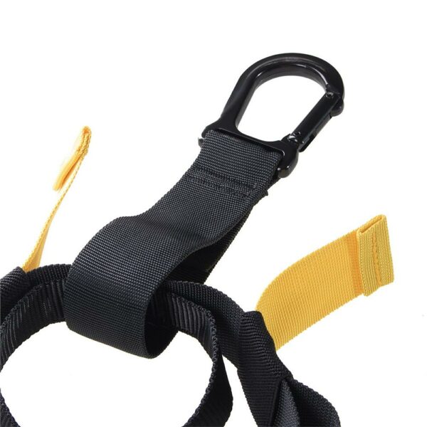 Set sistem suspensie tip TRX, fitness, crossfit sau aerobic, cu sac transport, 250kg - Image 2
