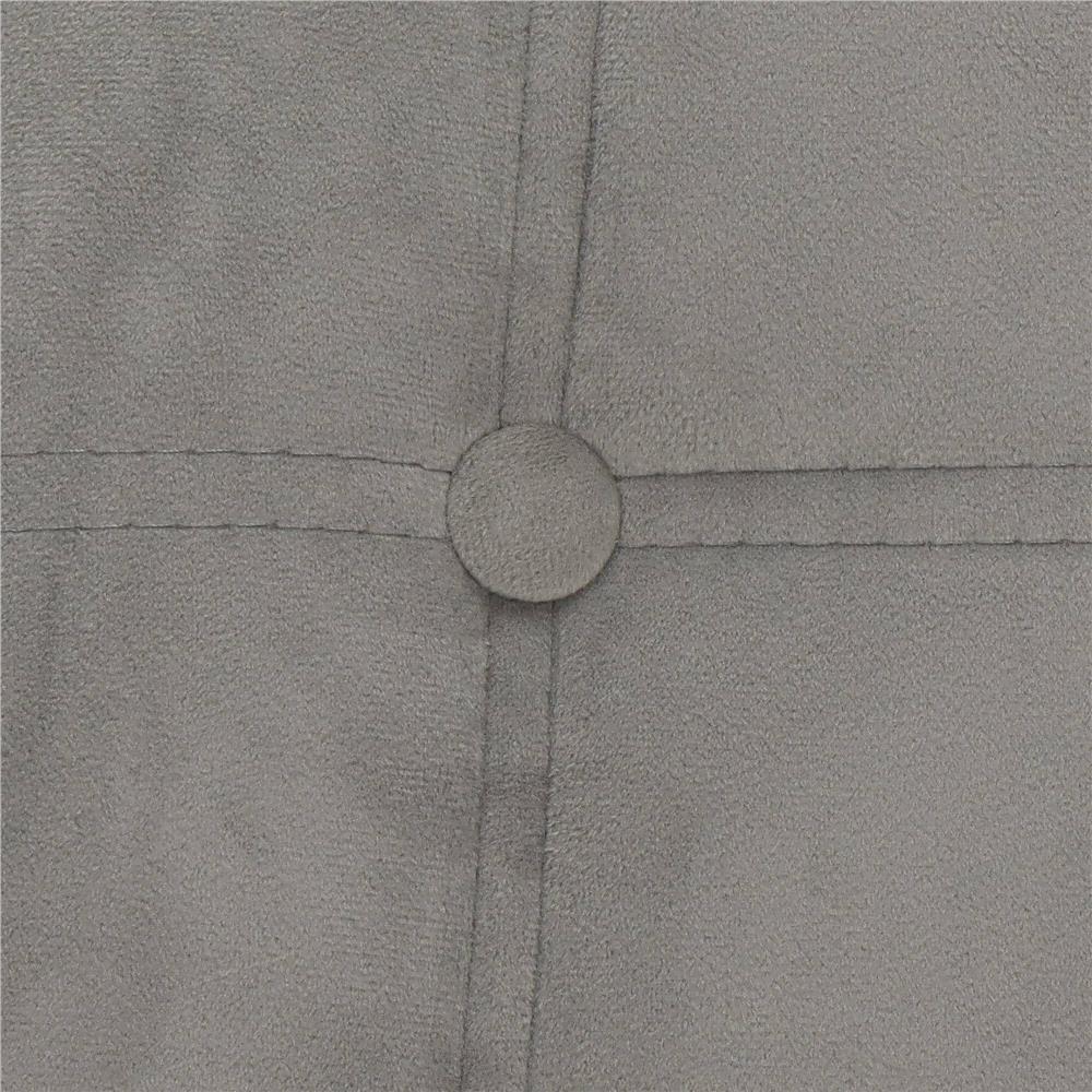 Set 4 scaune dining Milano Soft pentru bucatarie tapitat cu catifea moale, 44x84cm, gri - Image 6