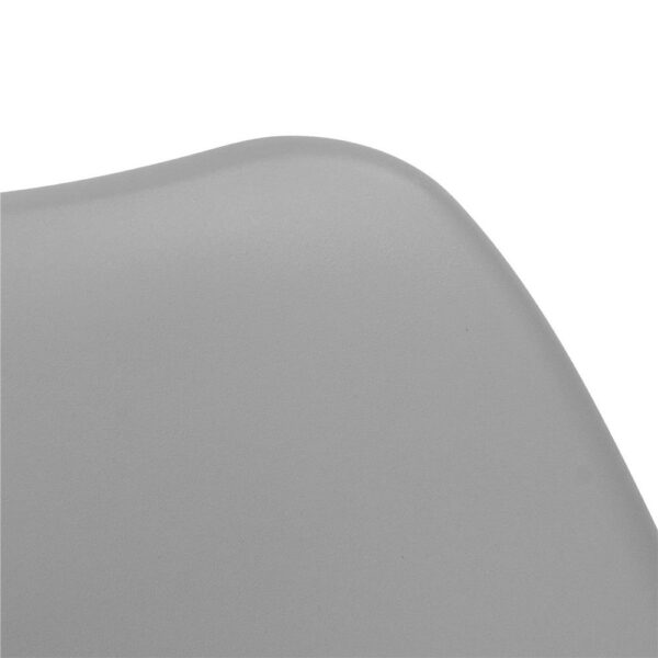 Set 4 scaune dining Verdhe pentru bucatarie cu perna tapitata cu piele ecologica, 44x82cm, gri - Image 8