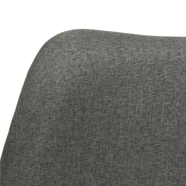 Set 4 scaune dining Verdhe pentru bucatarie tapitat cu material din in, 44x80cm, gri - Image 9