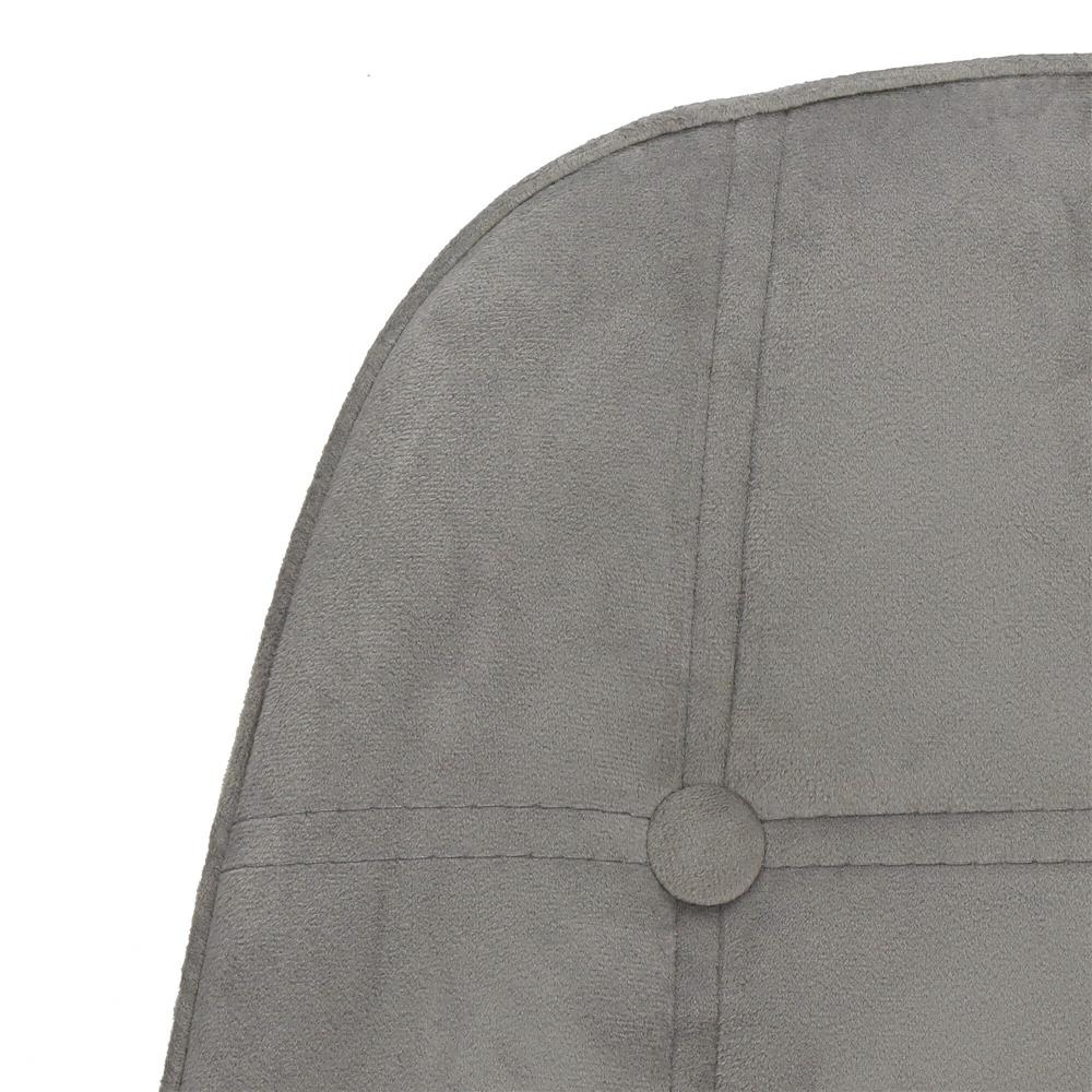 Set 4 scaune dining Milano Soft pentru bucatarie tapitat cu catifea moale, 44x84cm, gri - Image 7