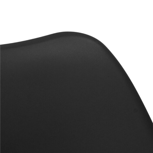 Set 4 scaune dining Verdhe pentru bucatarie cu perna tapitata cu piele ecologica, 44x82cm, negru - Image 9