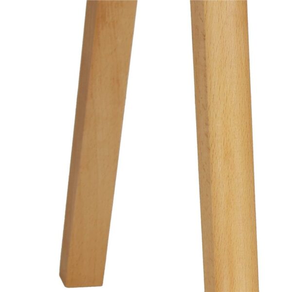 Set 4 scaune dining Verdhe pentru bucatarie tapitat cu material din in, 44x80cm, gri - Image 10