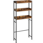 VASAGLE Fürdőszobai tárolópolc, 25x63x165 cm, barna