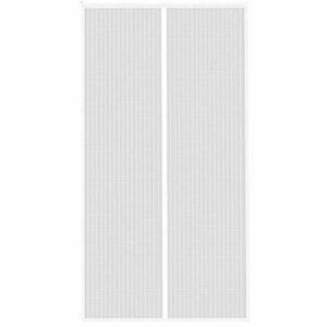 Rovar háló, mágneses zárással, szélesség 80-100cm, magasság 210-220cm, fehér