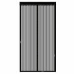 Rovar háló, mágneses zárással, szélesség 80-100cm, magasság 210-220cm, fekete