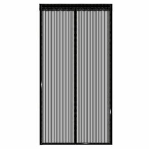 Rovar háló, mágneses zárással, szélesség 80-100cm, magasság 210-220cm, fekete