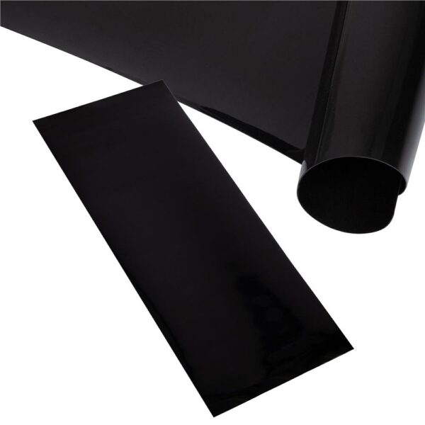 Protectie parchet pentru scaun de birou, polipropilena, 100x70cm, negru - Image 2