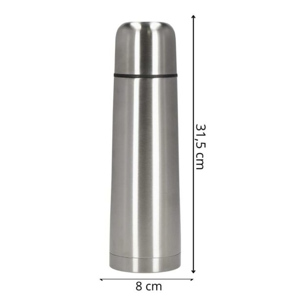 Termosz bögre üveggel, dupla szigetelésű rozsdamentes fal, 1000ml, 32cm, ezüst - Image 21