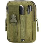 Sport deréktáska, vízálló, övcsattal, 18x12x5cm, zöld