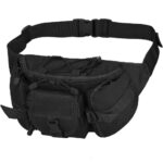 Tágas táska vállra vagy karra, vízálló, unisex, 37x19cm, fekete