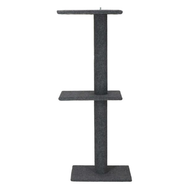 Ansamblu de joaca pentru pisici, tip stalp de catarat pana la tavan, inaltime reglabila 246 - 286 cm, gri - Image 10