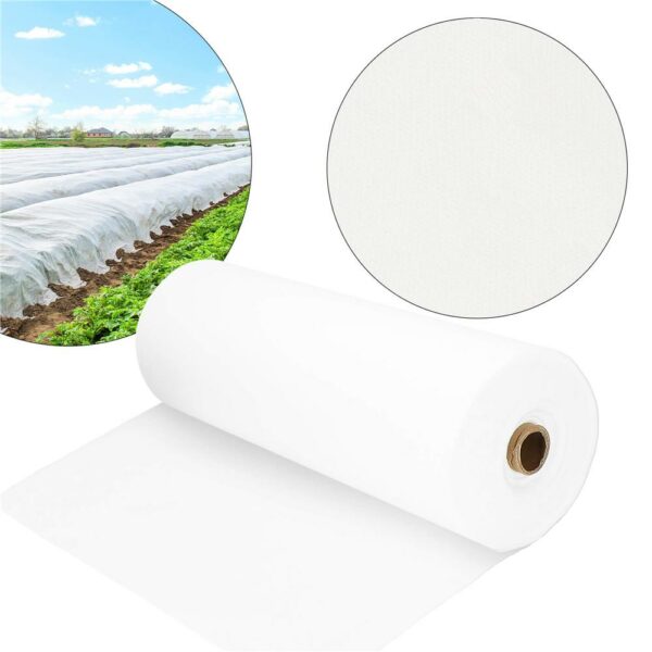 Agrotextil, mulcsozás, gyomirtó, UV szűrő, 50 x 1,1 méter, 70g/m2, fehér - Image 10