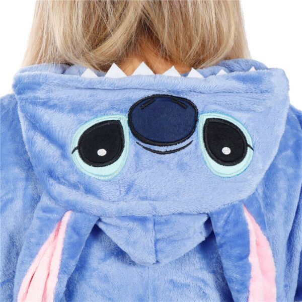 Pijama tip salopeta pentru adulti, model Stitch, marime S - Image 11
