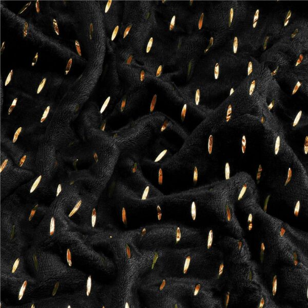 Bolyhos takaró 2 személyes, 2 oldalas. texturált, 200x220cm, fekete - Image 11