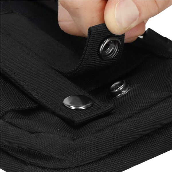Borseta sport de brau, impermeabila, cu prindere la curea, 18x12x4cm, negru - Image 11