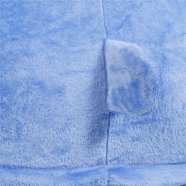 Pijama tip salopeta pentru adulti, model Stitch, marime S - Image 12